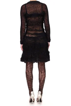 Black Loose Hand Knit Dress