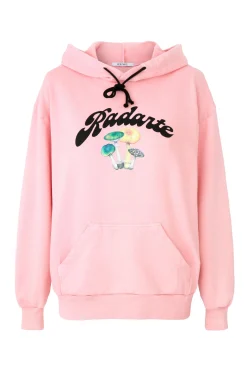 Mushroom Printed Pink Radarte Hoodie
