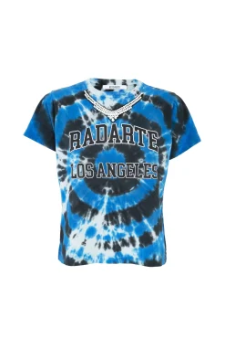 Radarte Logo Tie Dye T-Shirt With Rhinestone Detail