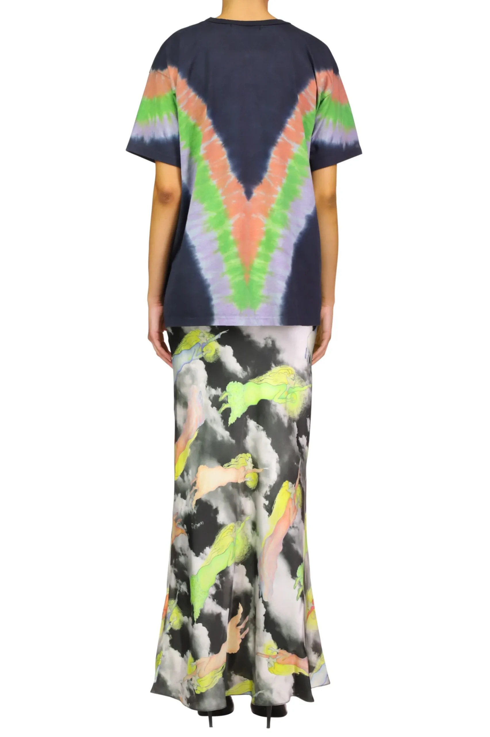 Tie Dye Fairy Print Radarte T-Shirt