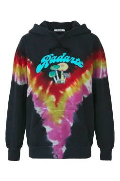 Tie Dye Mushroom Print Radarte Hoodie
