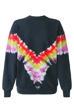 Tie Dye Mushroom Print Radarte Sweatshirt