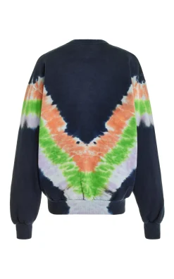 Tie Dye Mushroom Print Radarte Sweatshirt