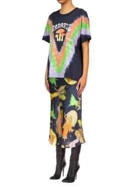 Tie Dye Mushroom Print Radarte T-Shirt