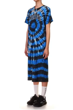 Tie Dye Radarte T-Shirt Dress With Rhinestone Detail